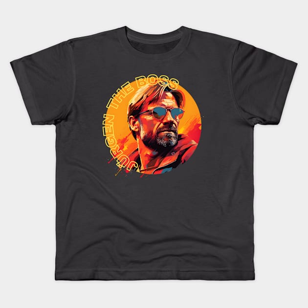 Jurgen Klopp The Boss LFC Kids T-Shirt by YNWA Apparel